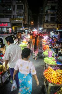 Silversea yangon Night market